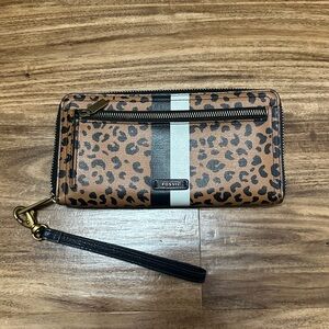 Leopard Fossil Wallet